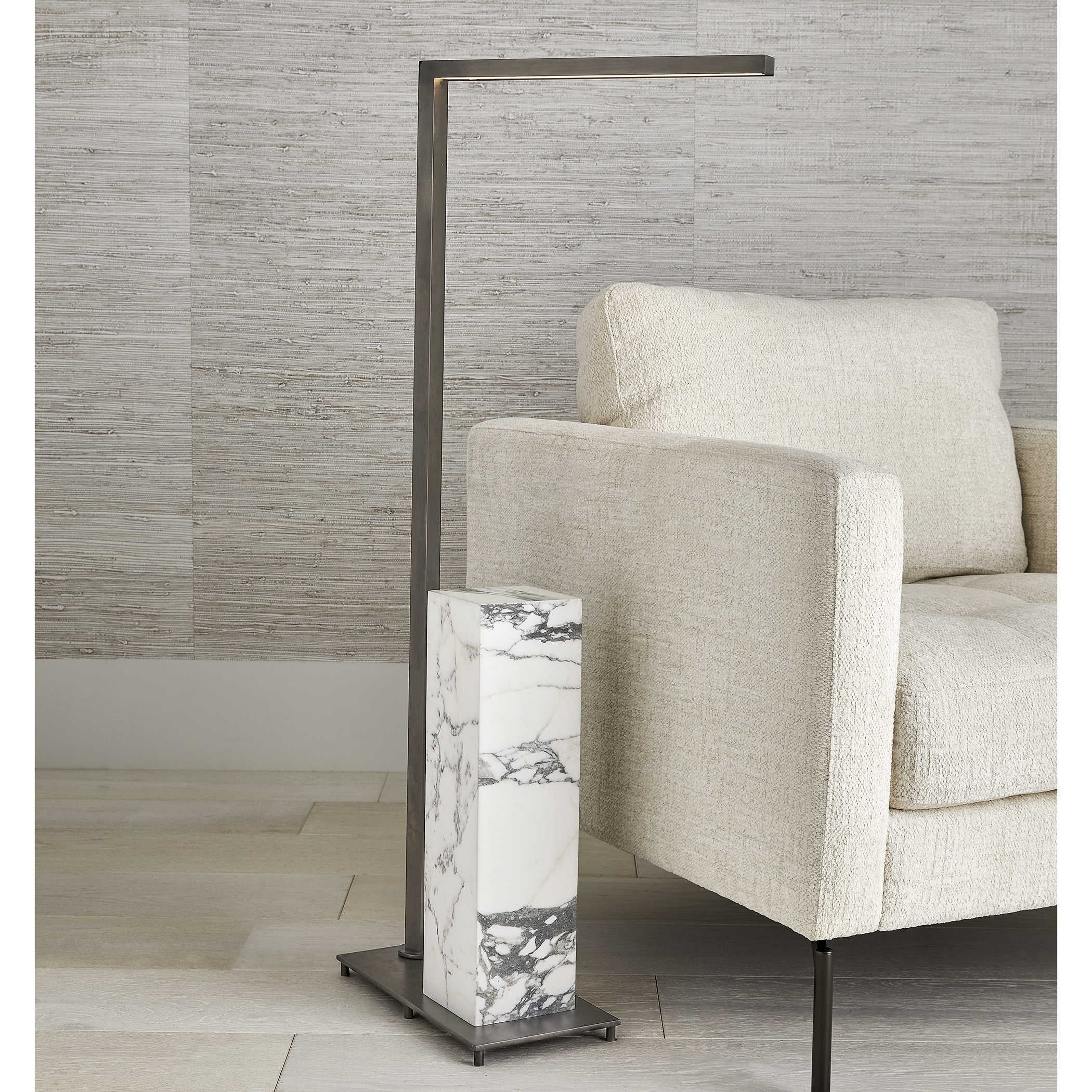 Uttermost Black Label Drinks Stand - Marble and Bronze - Image 6