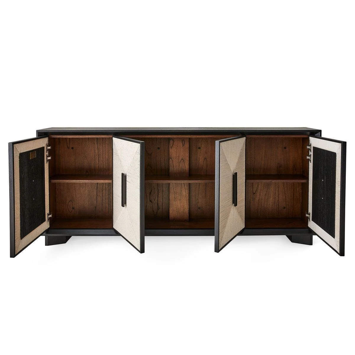 Uttermost Black Label Show Me The Ropes 4 Door Cabinet - Image 3