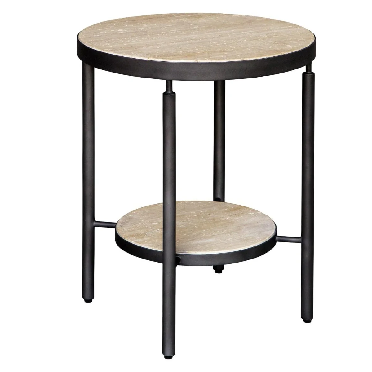 Uttermost Dauntless Travertine Side Table - Image 2