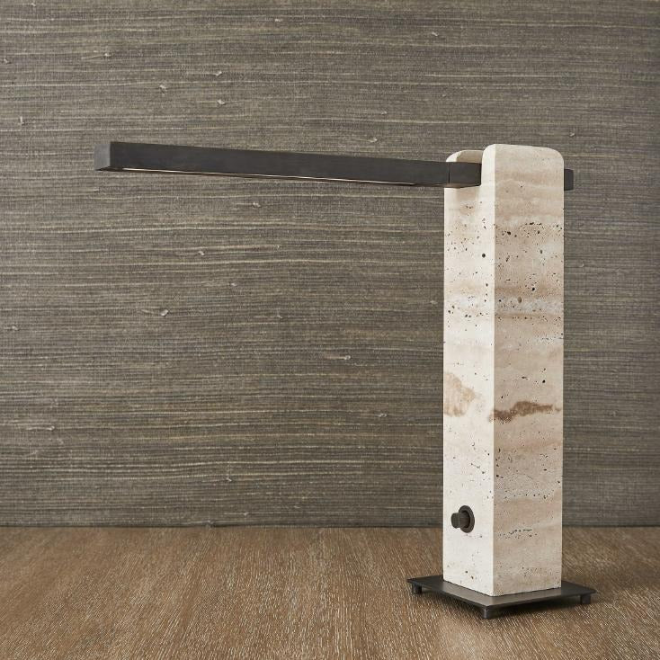 Uttermost Director LED Table Lamp – Travertine - Image 5