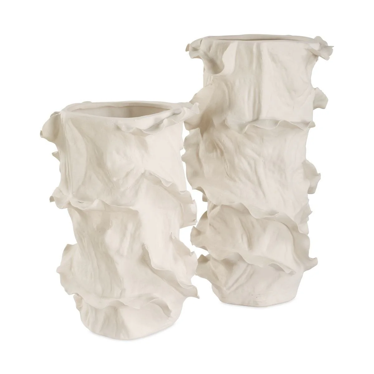Uttermost Ripple Crest Vase – Set of 2