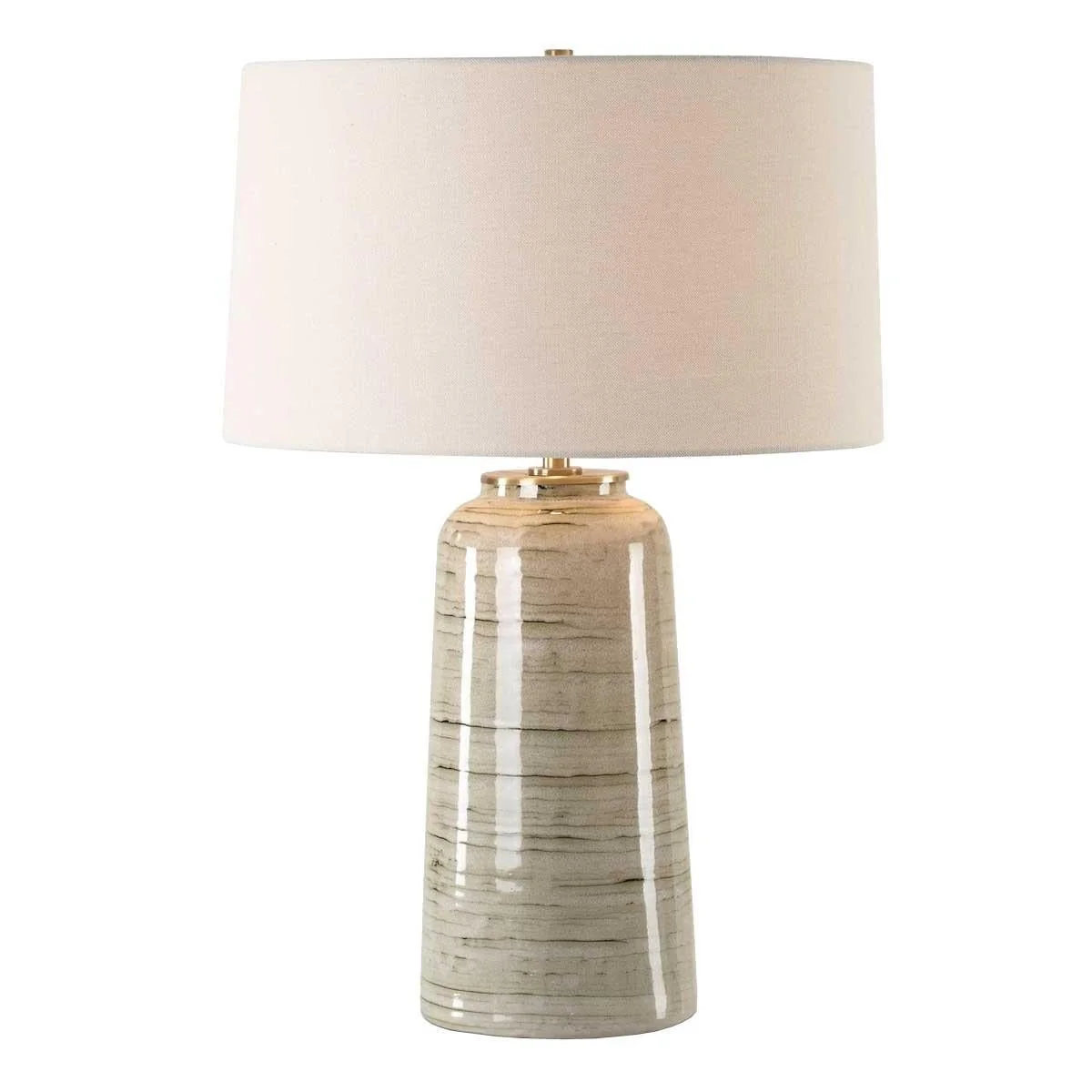 Uttermost Strata Tan Glaze Table Lamp - Image 2