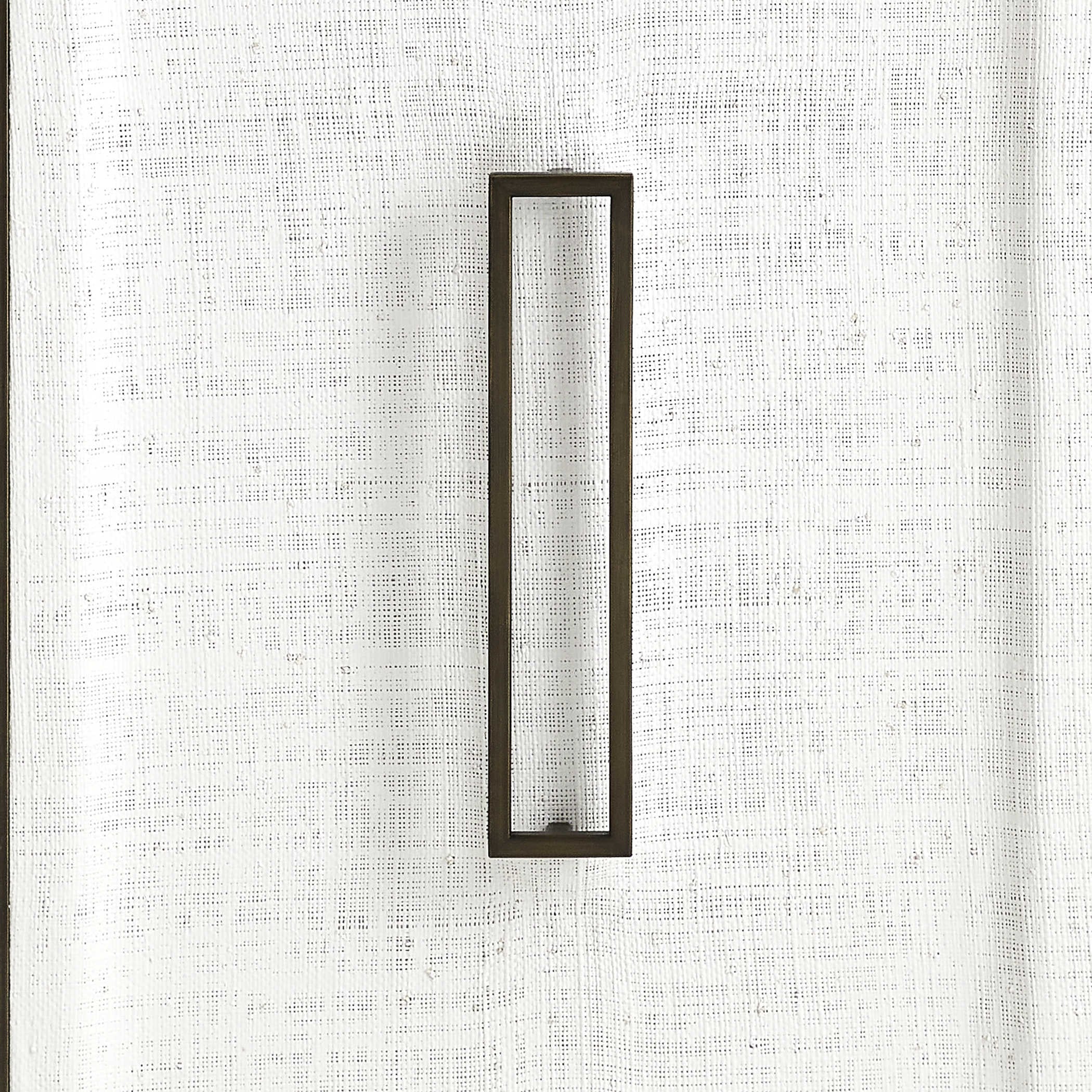 Uttermost White Linen 3 Door Cabinet - Image 5
