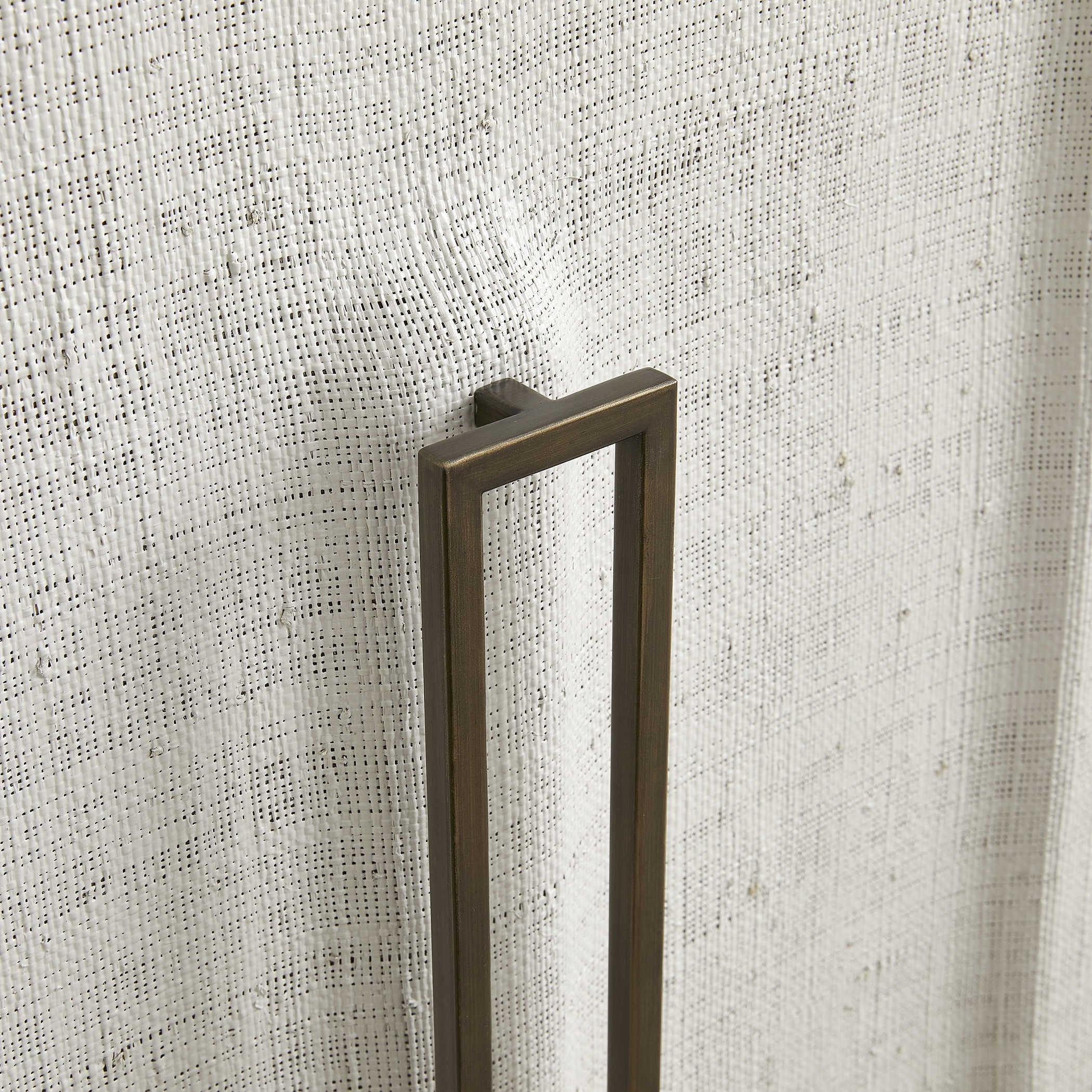 Uttermost White Linen 3 Door Cabinet - Image 7