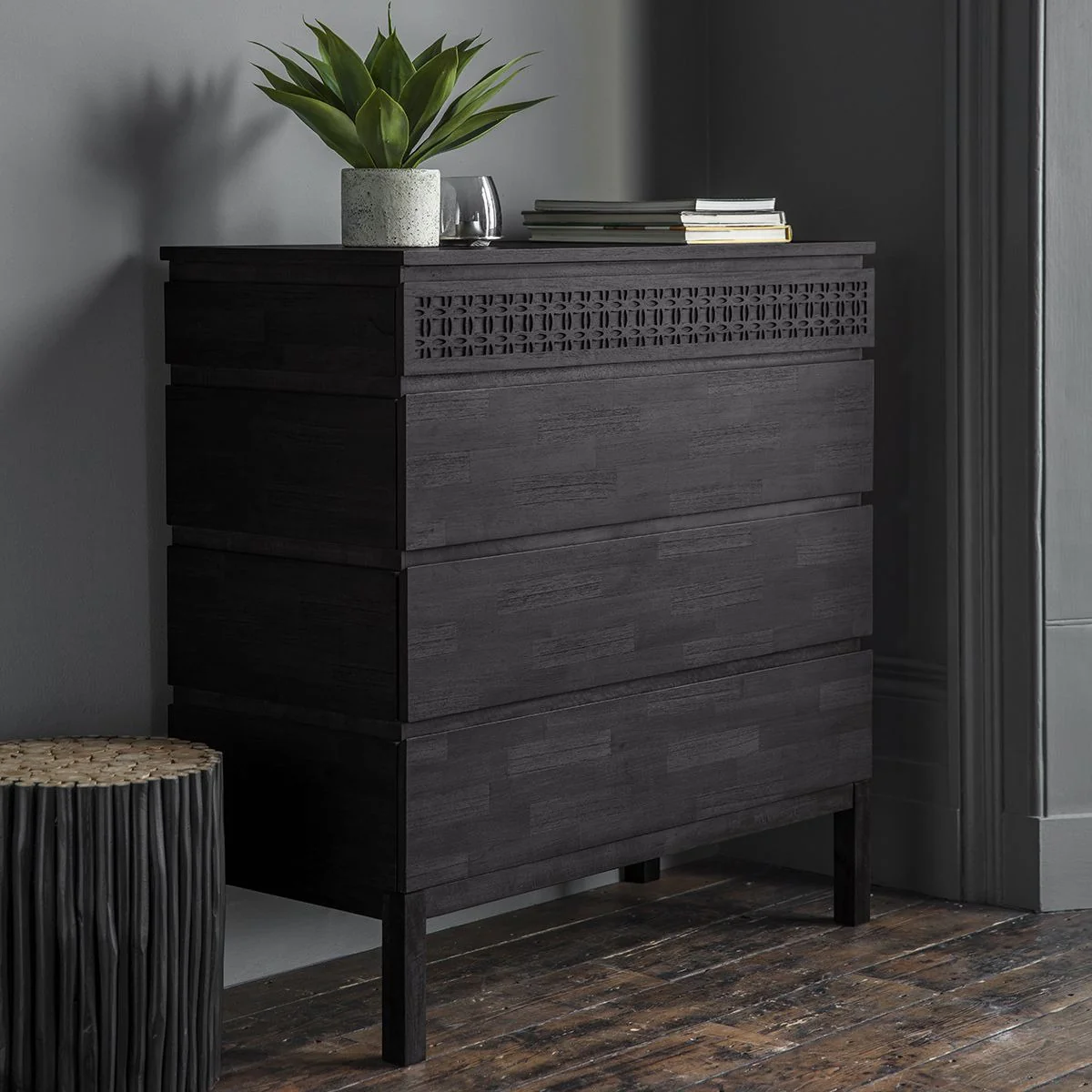 Varun Chest of Drawers – Charcoal - Image 3