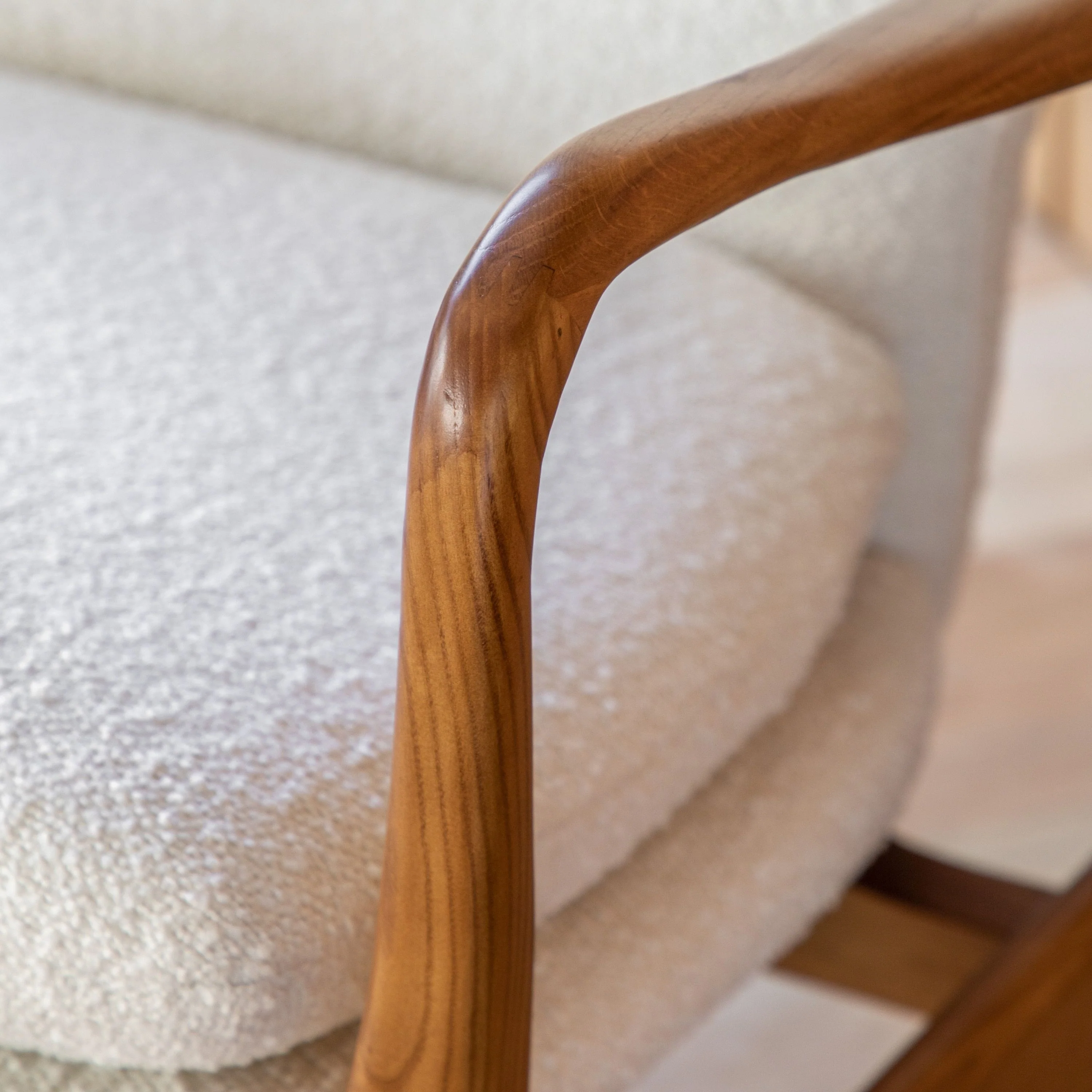Vaughn Armchair – Cream Boucle - Image 7