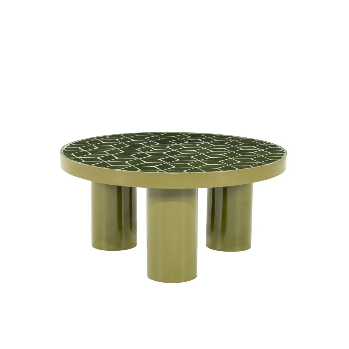 Vero Geometric Coffee Table – Green