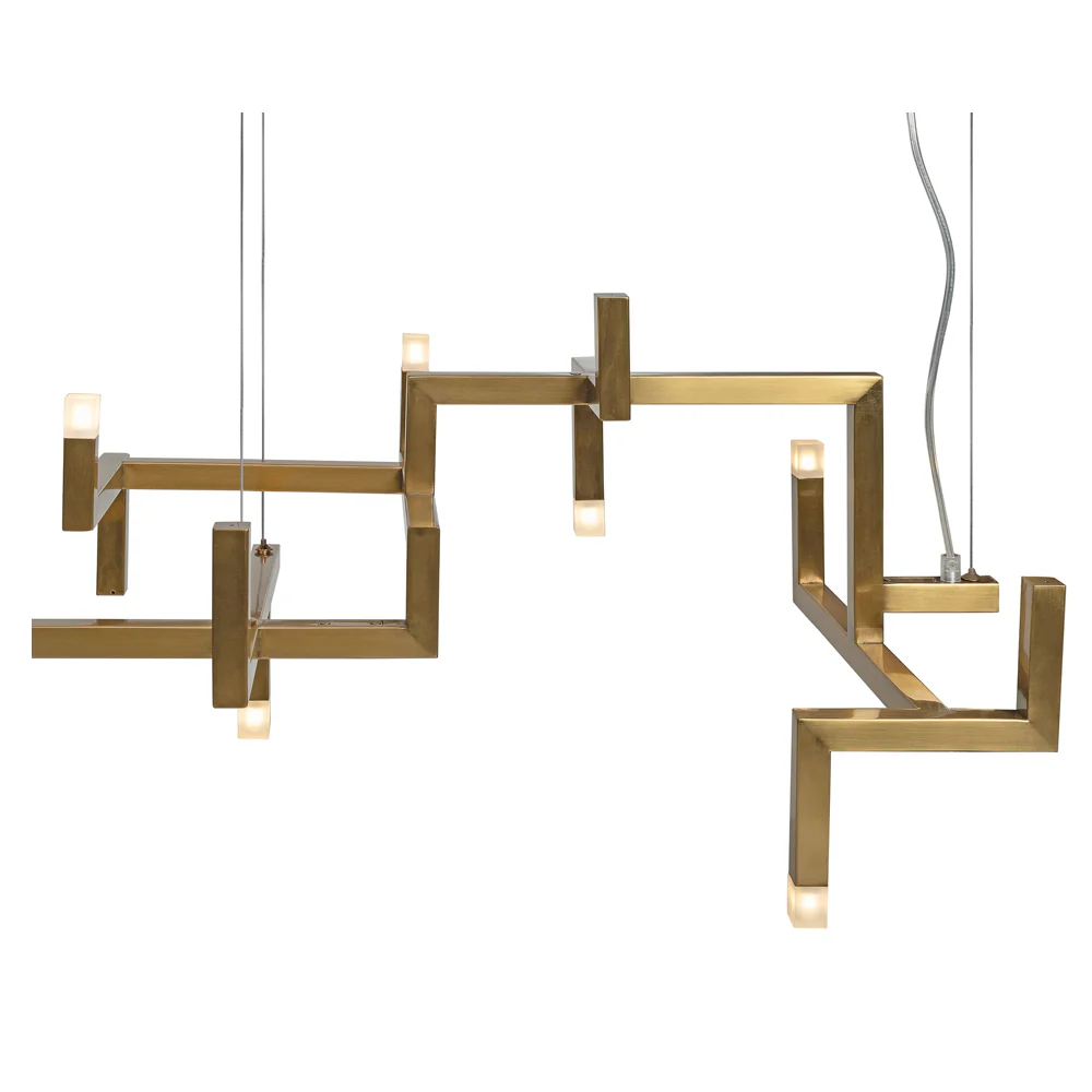 Versus Pendant Lamp in Brushed Gold Stainless Steel