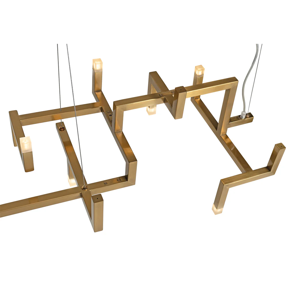 Versus Pendant Lamp in Brushed Gold Stainless Steel - Image 2