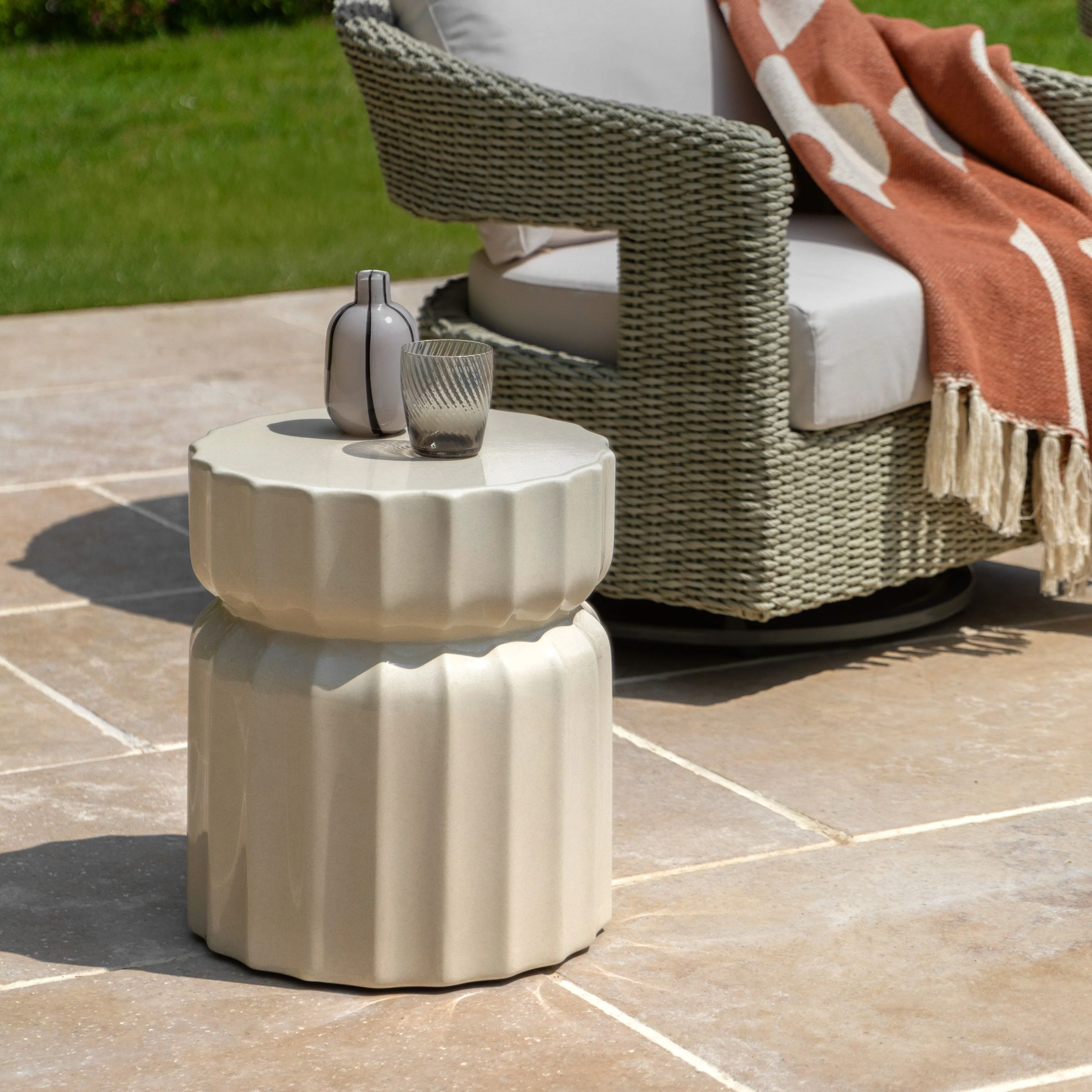 Willa Side Table - Cream - Image 7
