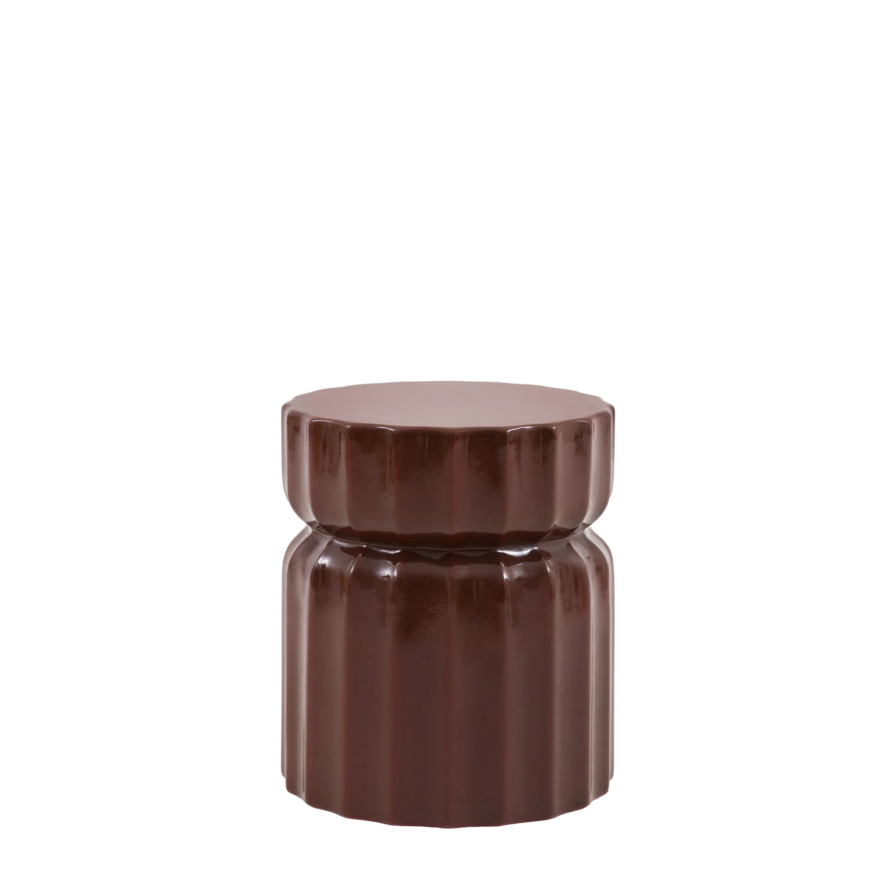 Willa Side Table - Rust Red