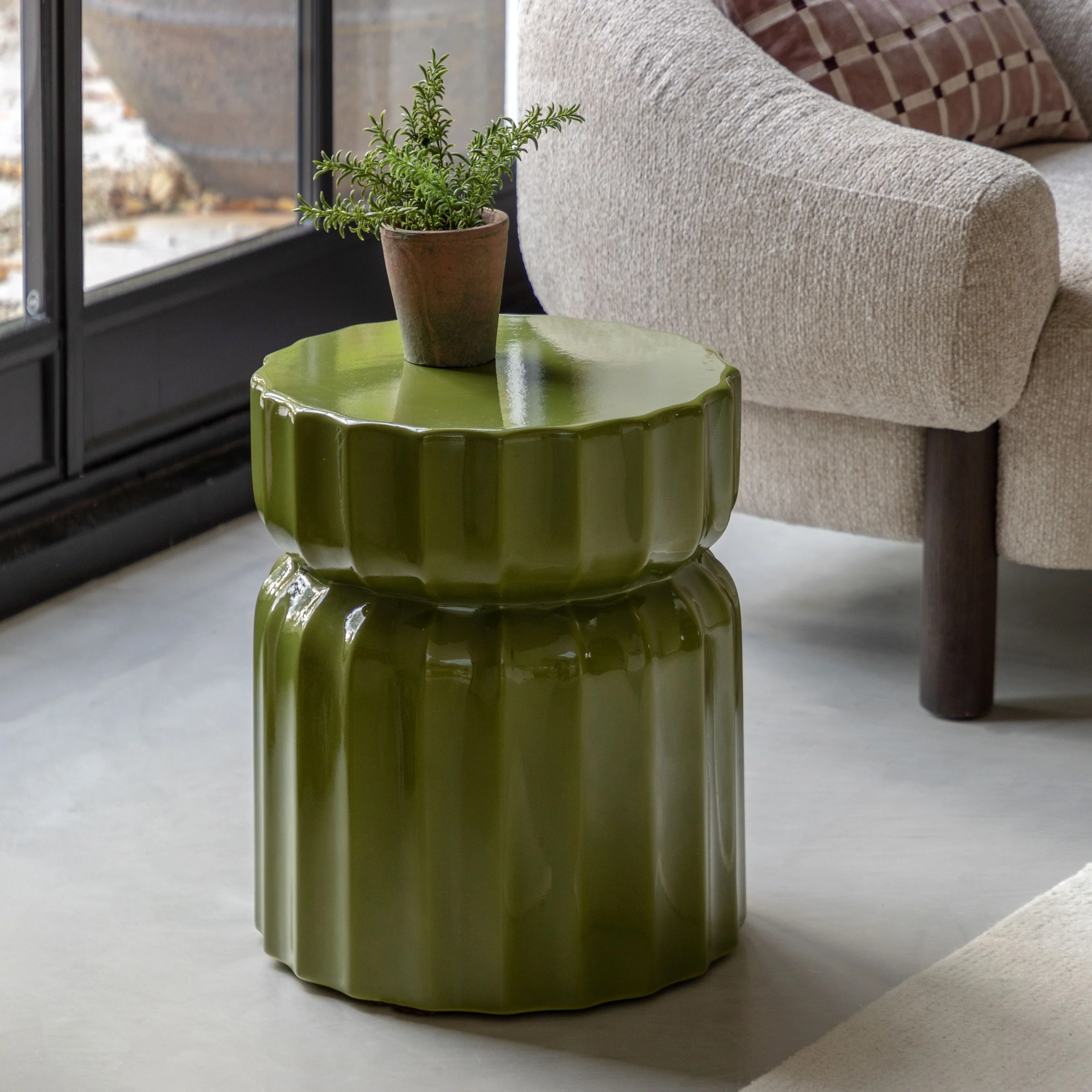 Willa Side Table - Verde - Image 5