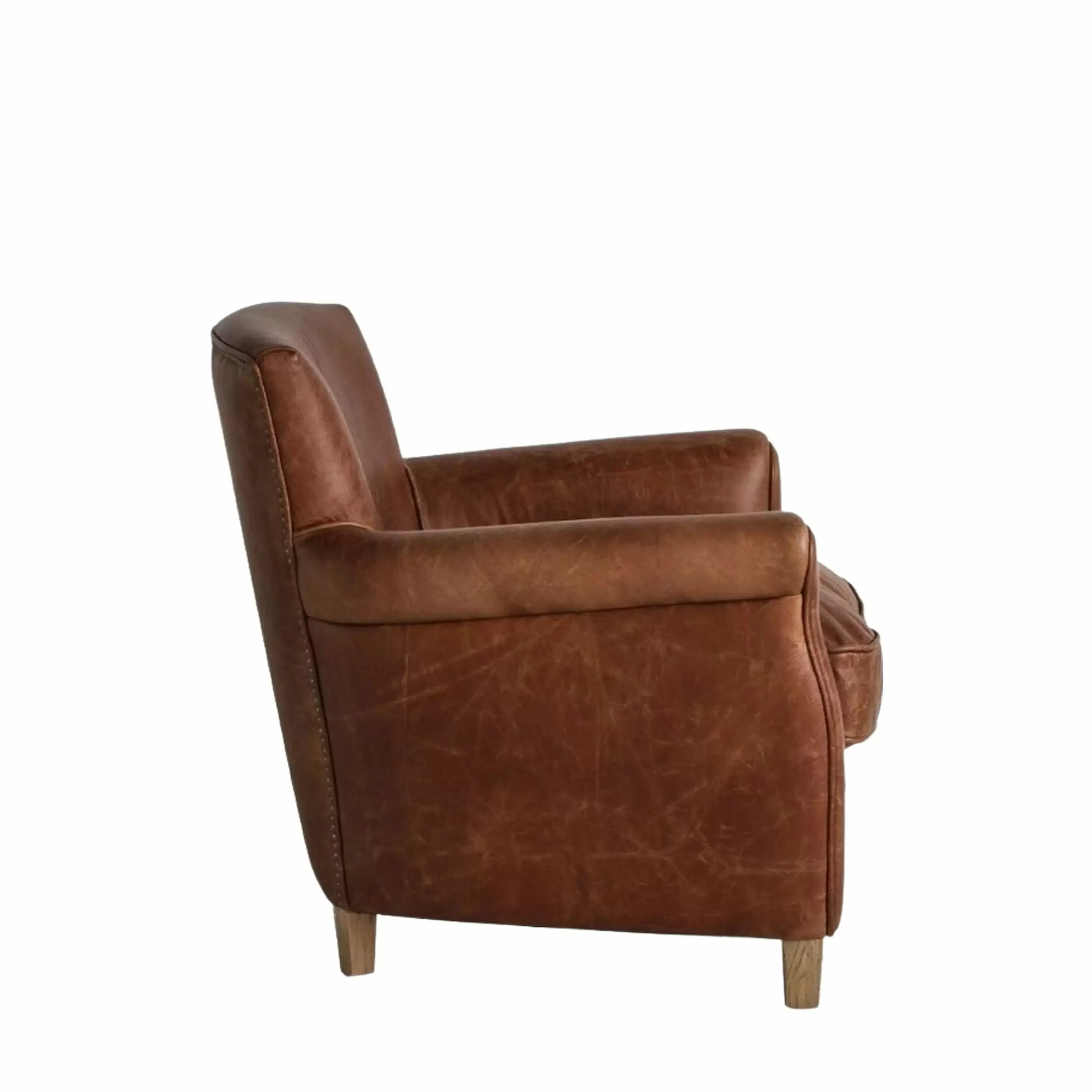 Winston Chair – Vintage Brown Leather - Image 3
