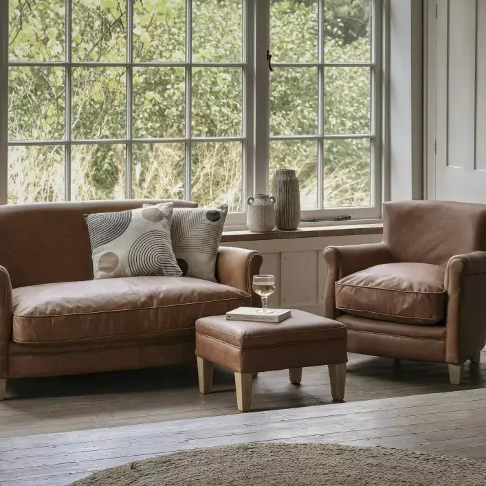 Winston Sofa – Vintage Brown Leather - Image 4