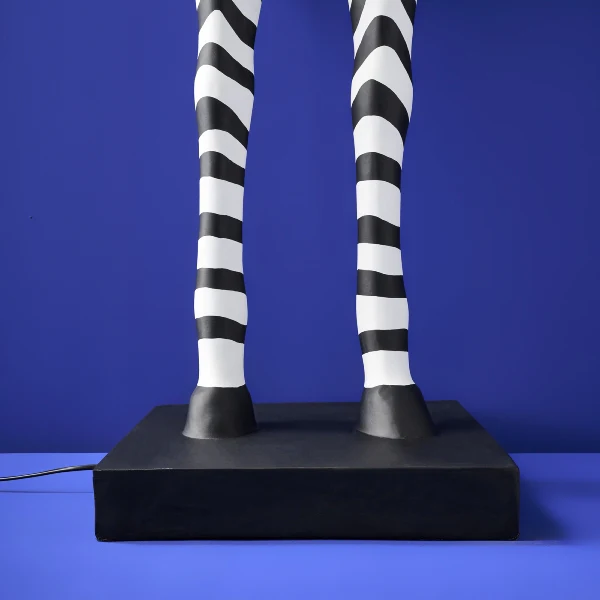 Zebra Floor Lamp – Black & White - Image 4