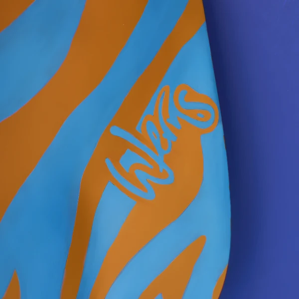 Zebra Floor Lamp – Blue & Orange - Image 6