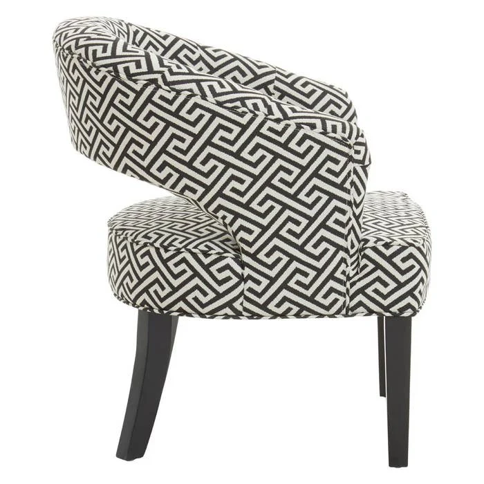 Zuri Chair in Black and Beige - Image 3