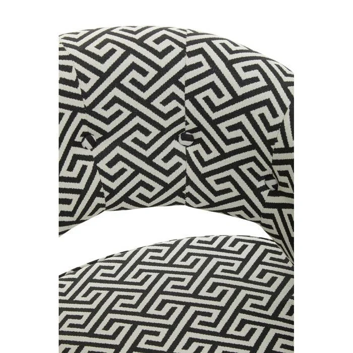 Zuri Chair in Black and Beige - Image 7